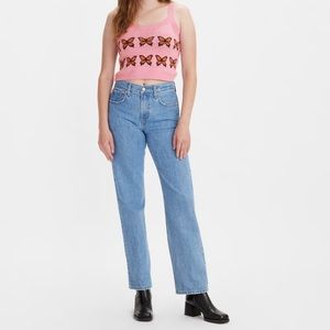 Women Levi Low Pro Straight Jeans